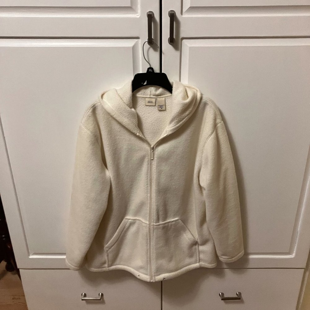 Falls Creek Fleece Jacket - White XL - Picture 4 of 5